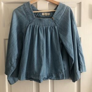 Madewell Light Blue Chambray Top